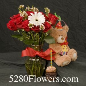 Birthday arrangement one with flower for the new year CUSTOM PRICE !