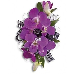 Purple Orchid Corsage or Wristlet