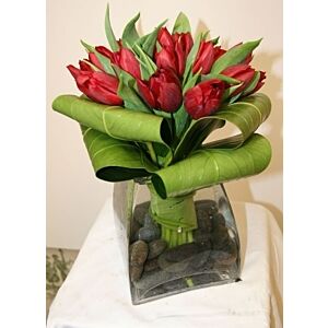 20 stem Contemporary Tulip arrangement