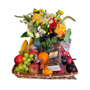 Colorado Artisan Chocolate, Fruit & Flower Basket
