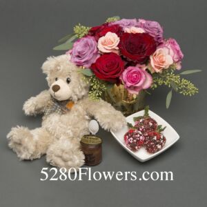 Valentine Rose Pave medium