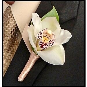 Single Cymbidium Orchid Boutonniere