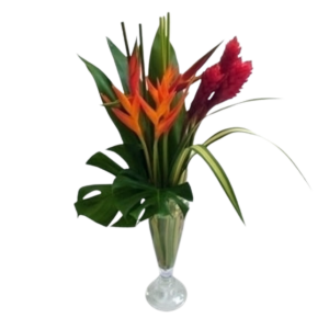 Tropical Heliconia and Ginger arrangement