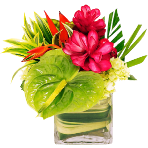 Tropical centerpiece arrangment