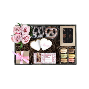 Valentine Local Colorado Sweets and roses crate